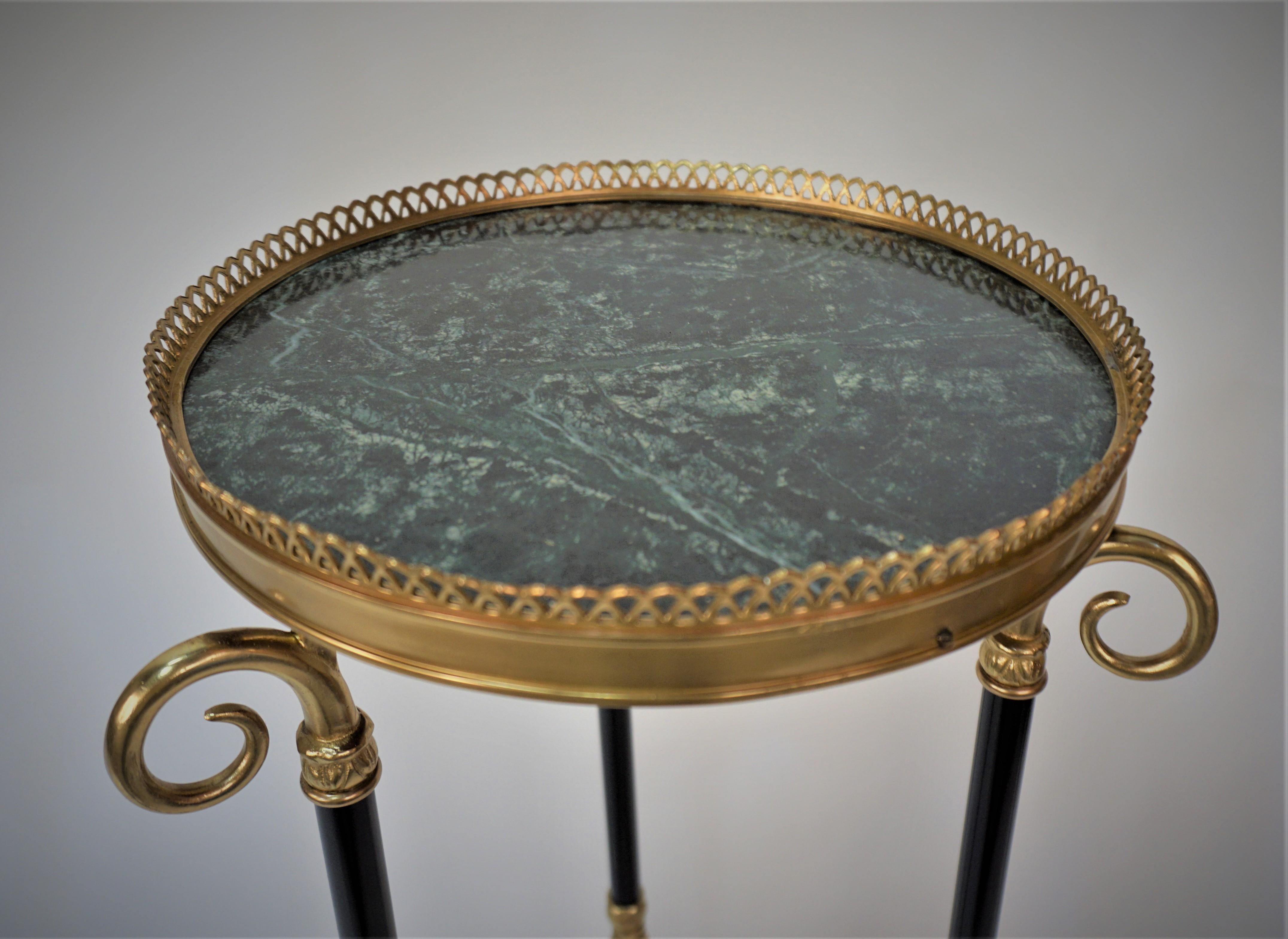 Bronze and Marble Empire Pedestal, Table 1