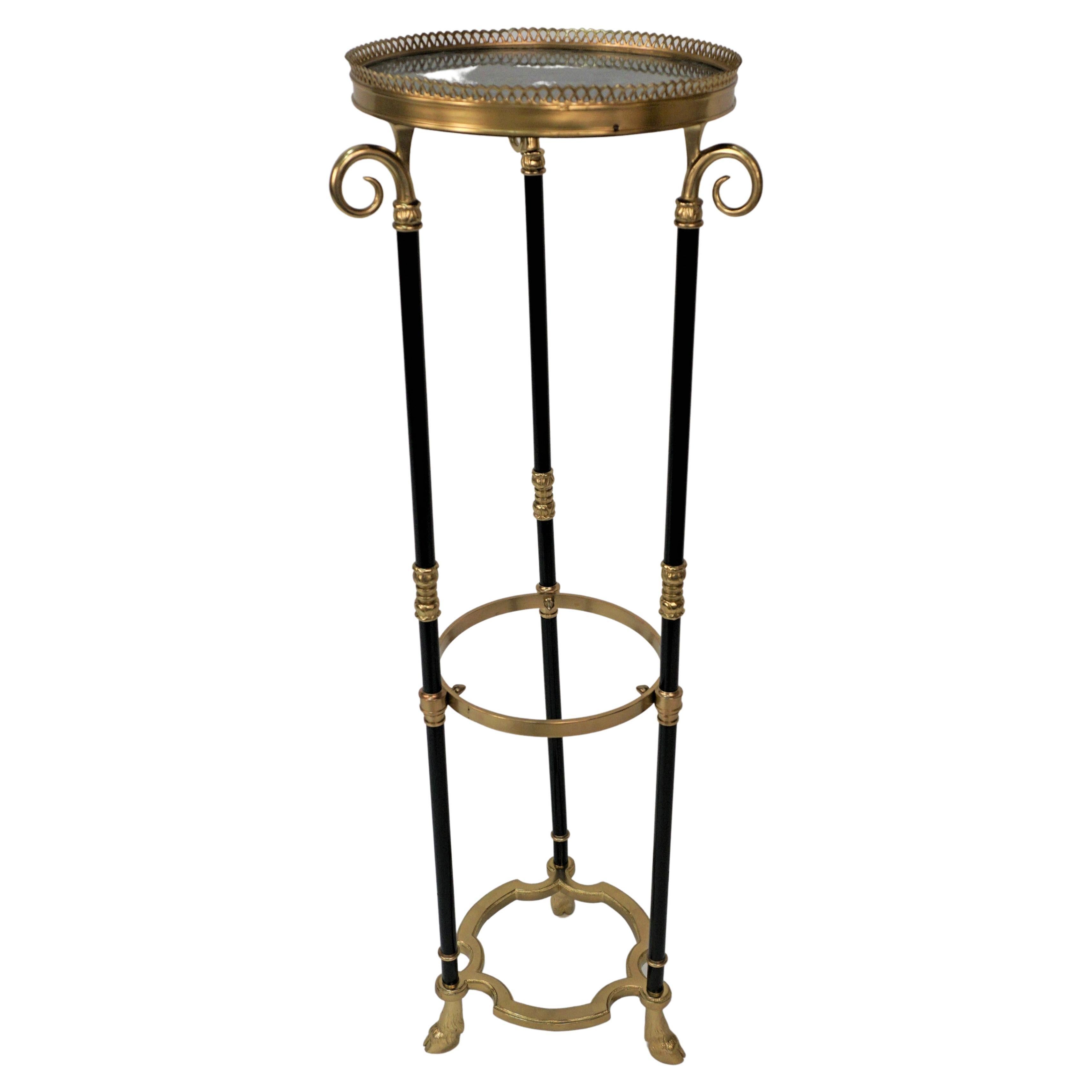 Bronze and Marble Empire Pedestal, Table