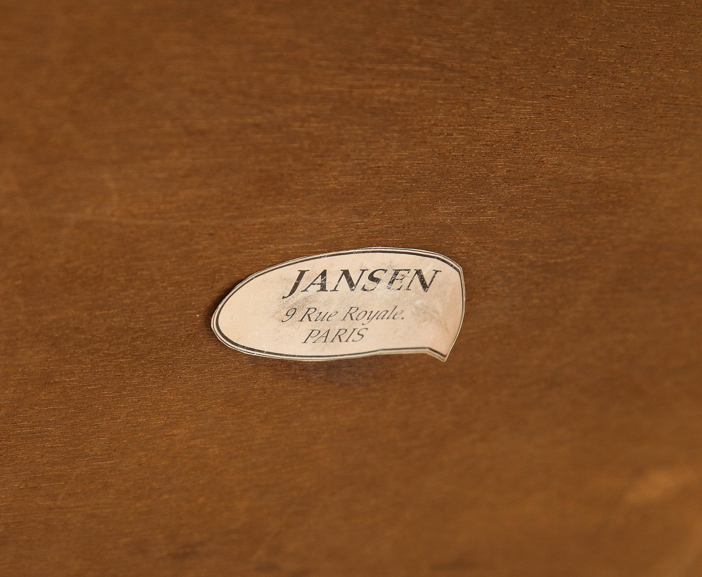 Table d'extrémité en bronze et marbre de la Maison Jansen en vente 5