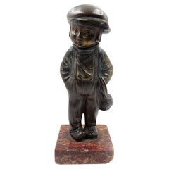 Figura in bronzo e marmo da Molin