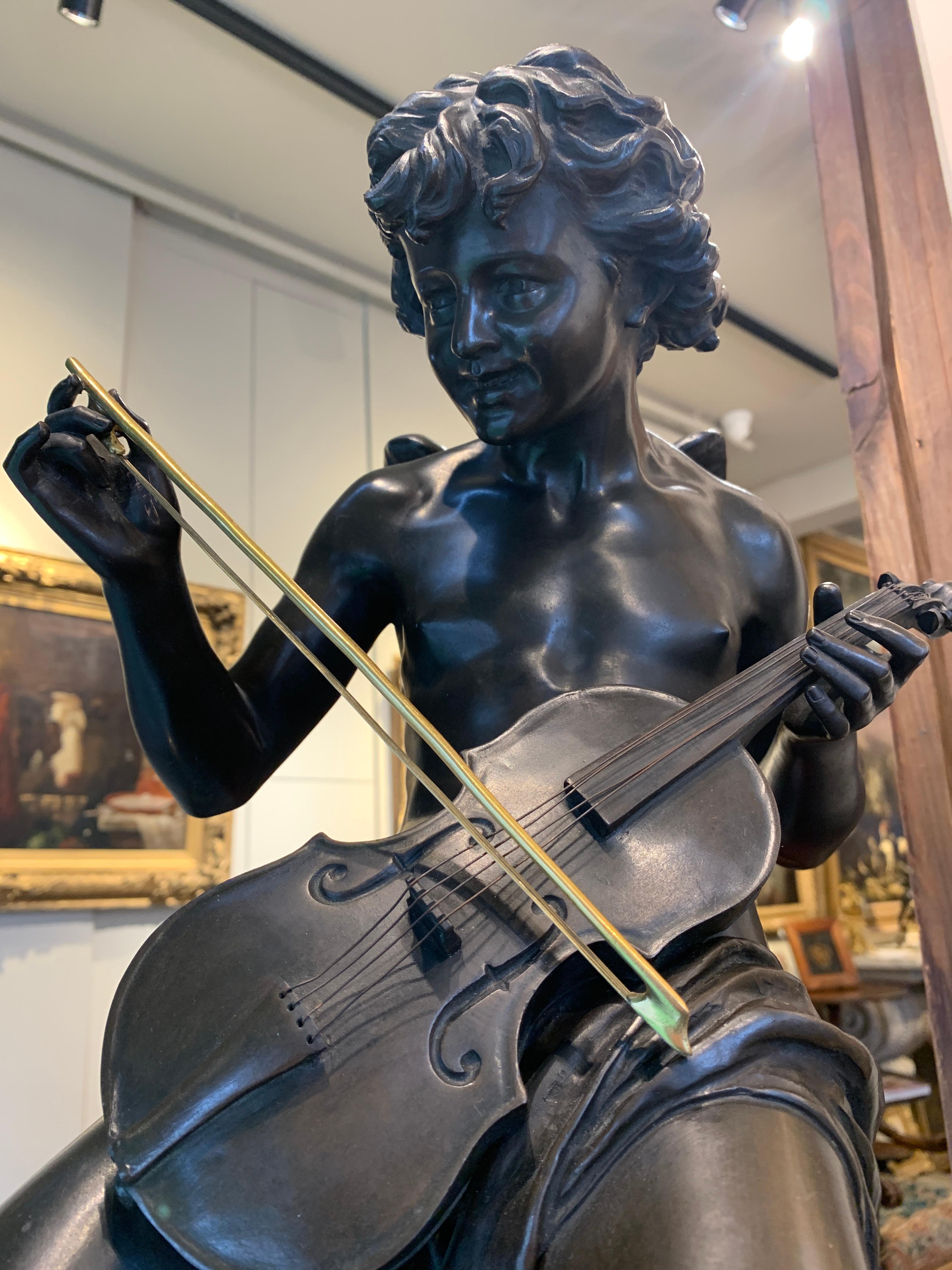 Sculpture en bronze et en marbre Bon état - En vente à Lincoln, GB