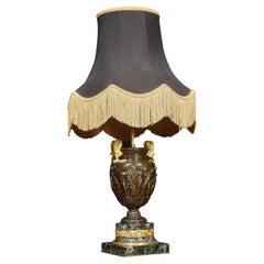 Bronze and Marble Table Lamp