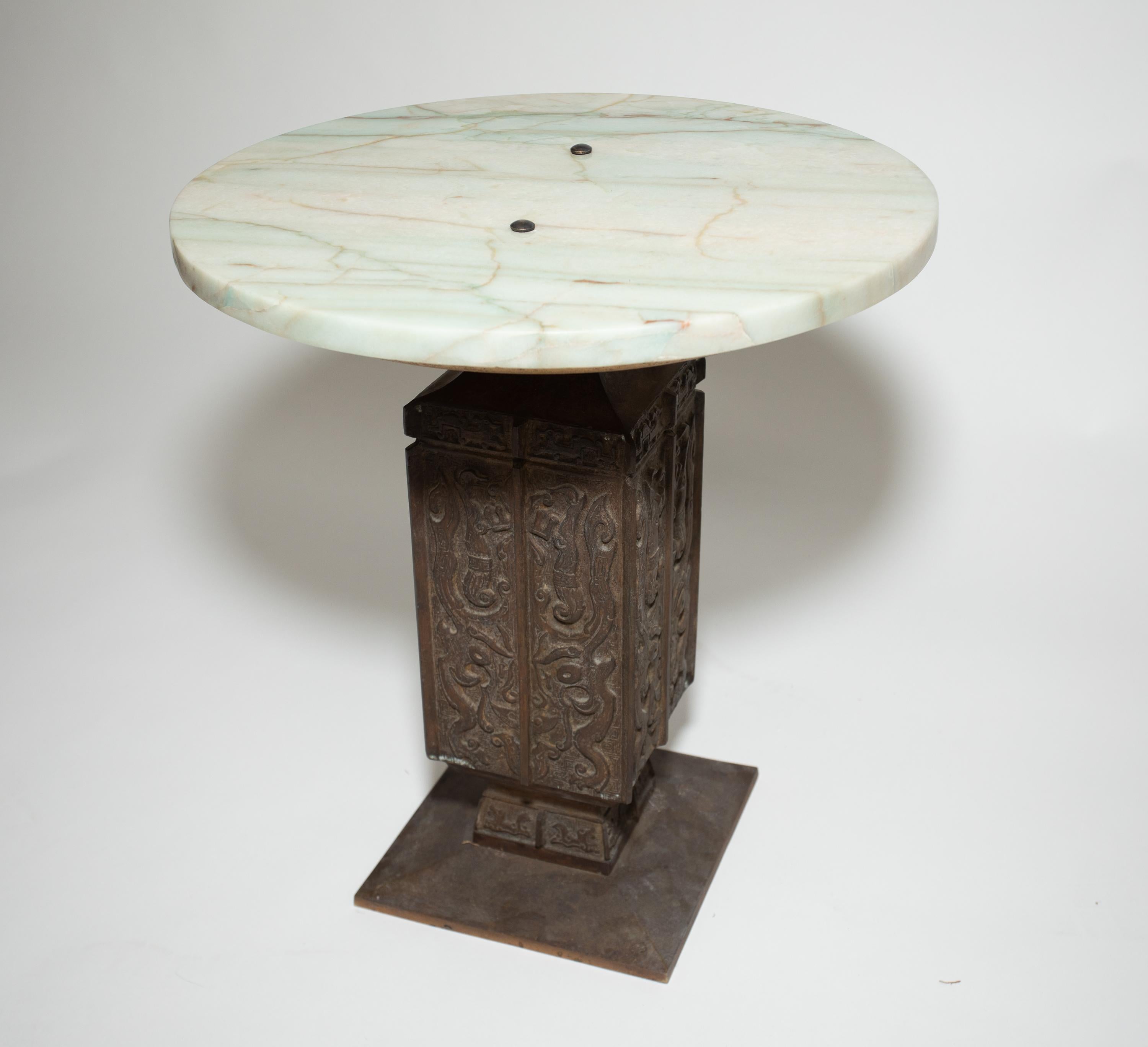 Bronze and Marble Tables For Sale 1