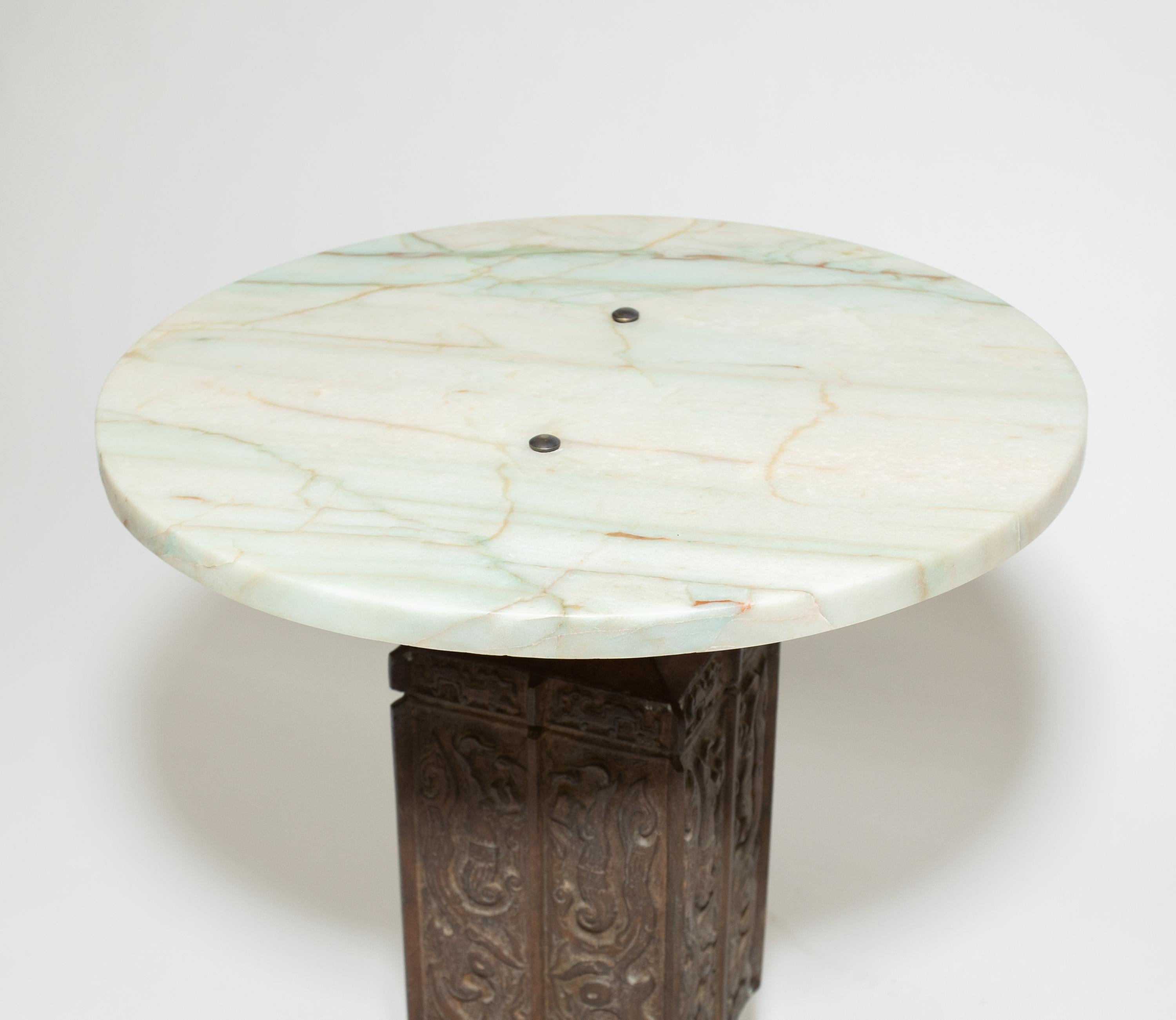 Bronze and Marble Tables For Sale 2