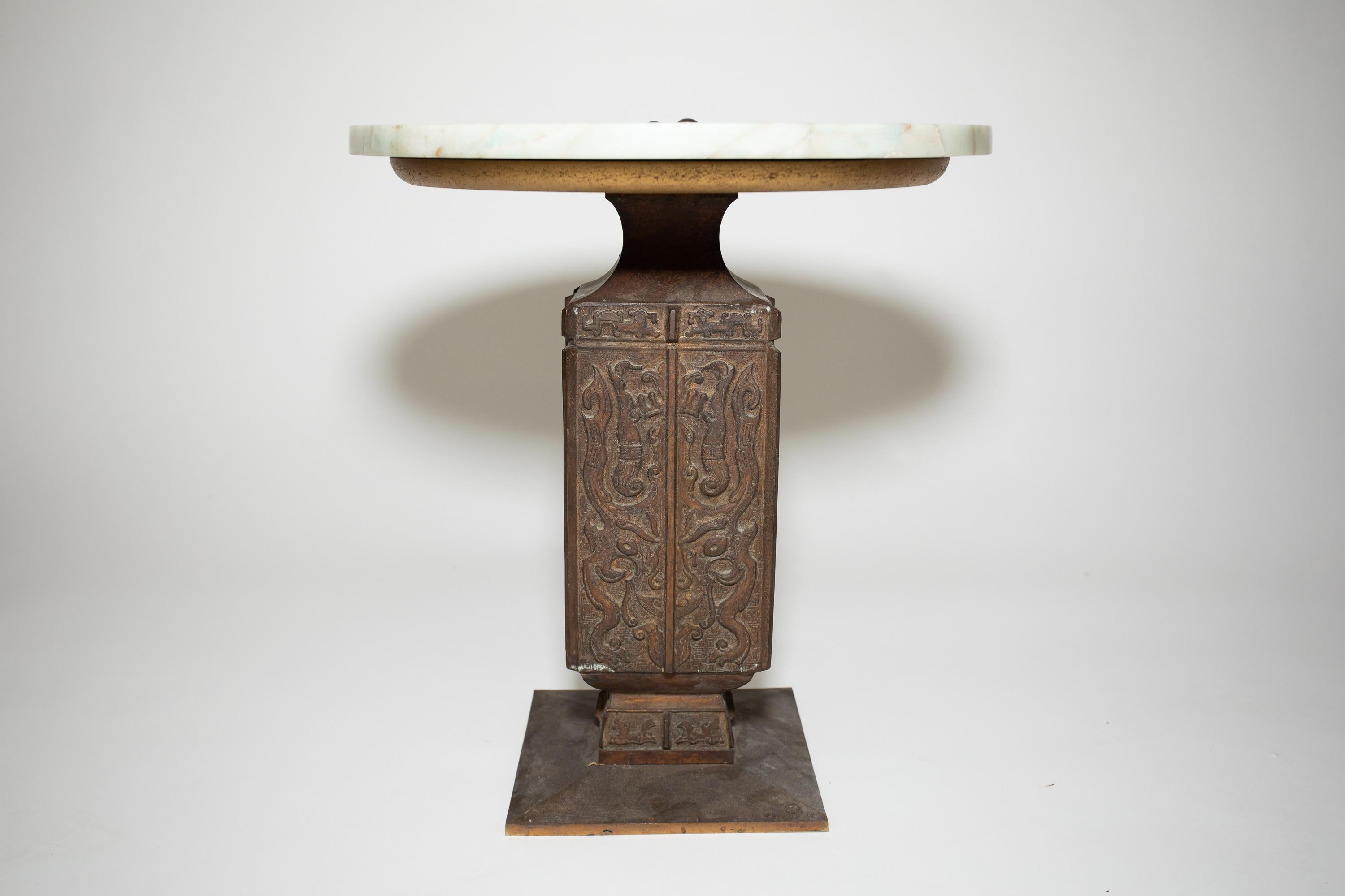 Bronze and Marble Tables For Sale 3