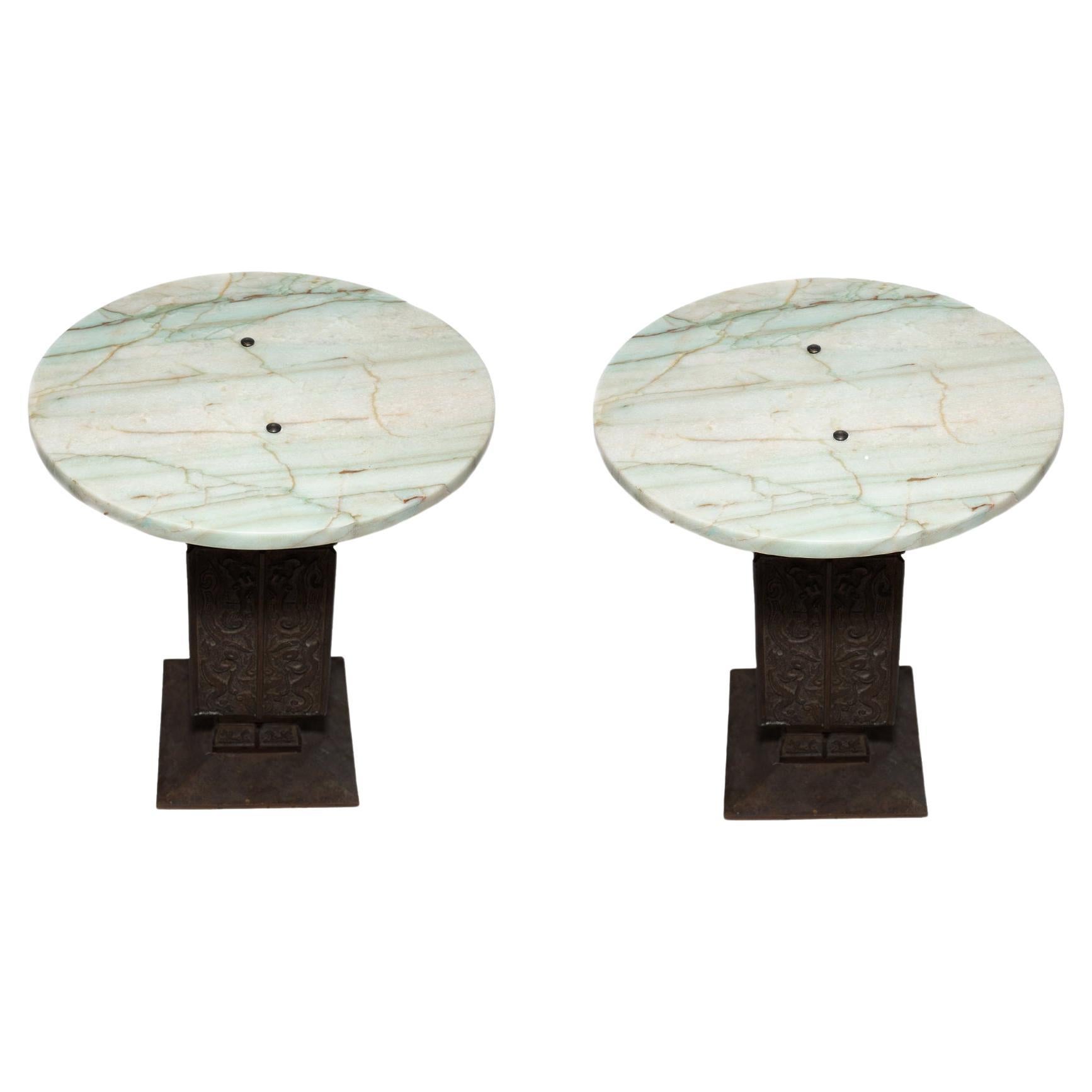 Bronze and Marble Tables For Sale
