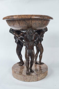 Bronze and Synthetic Marble Tazza