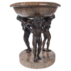 Bronze and Synthetic Marble Tazza