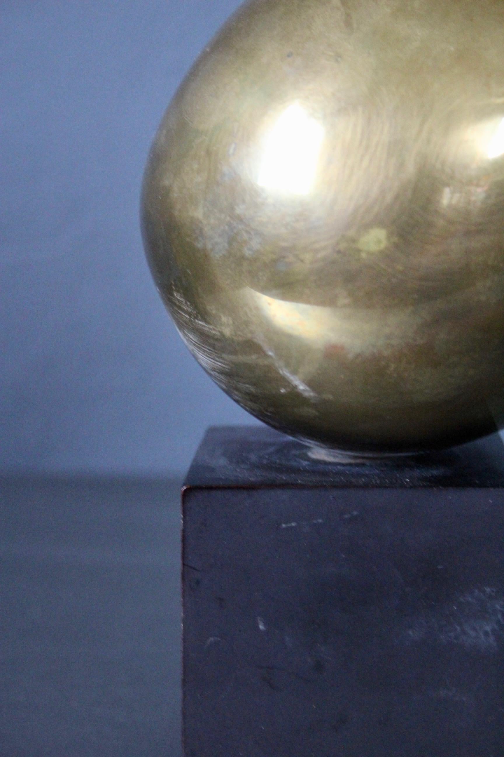 Sculpture abstraite en bronze et métal  en vente 1