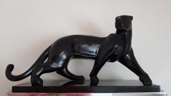 Bronze and Metal Art Deco Clock