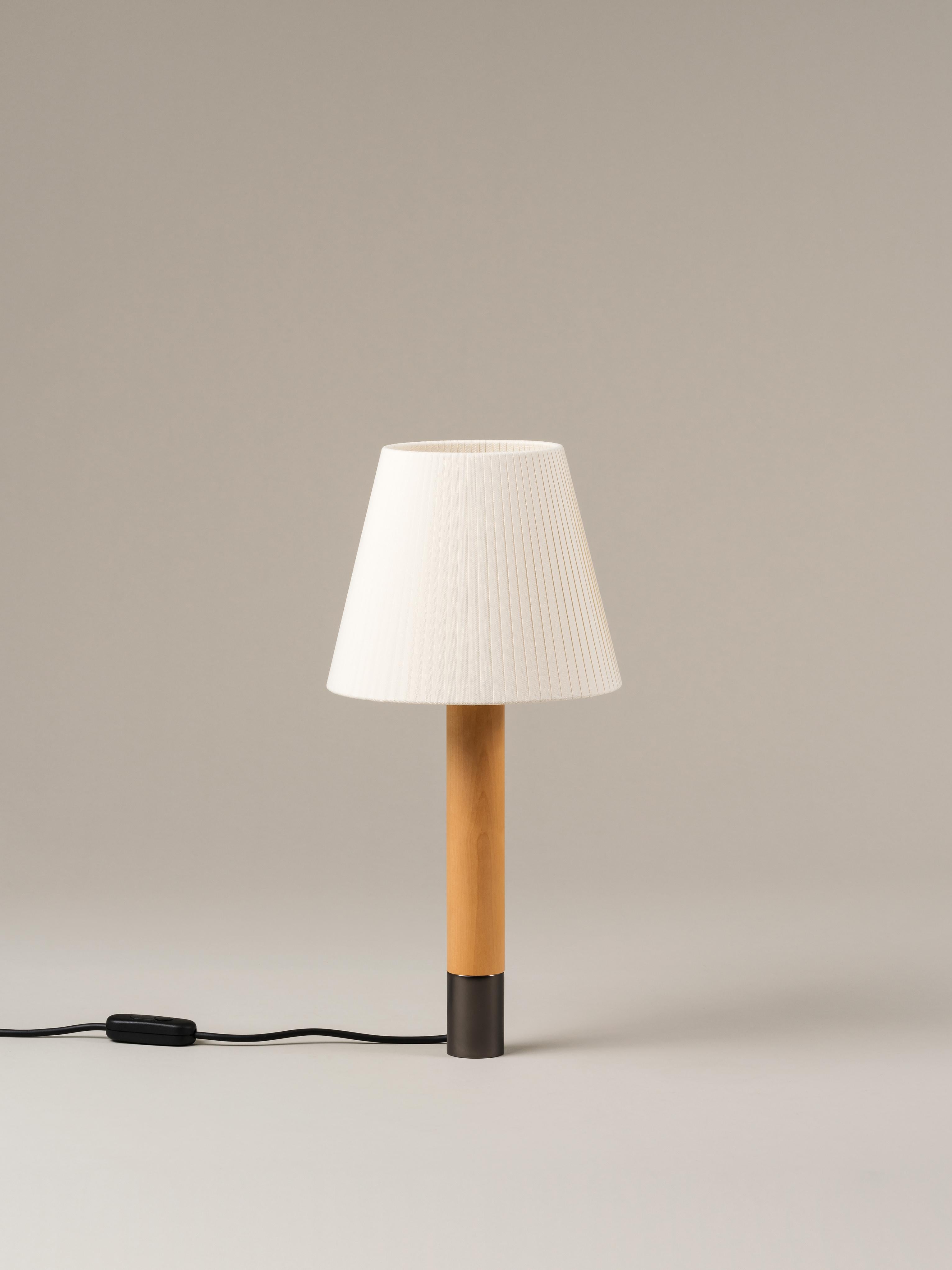 Modern Bronze and Natural Básica M1 Table Lamp by Santiago Roqueta, Santa & Cole For Sale
