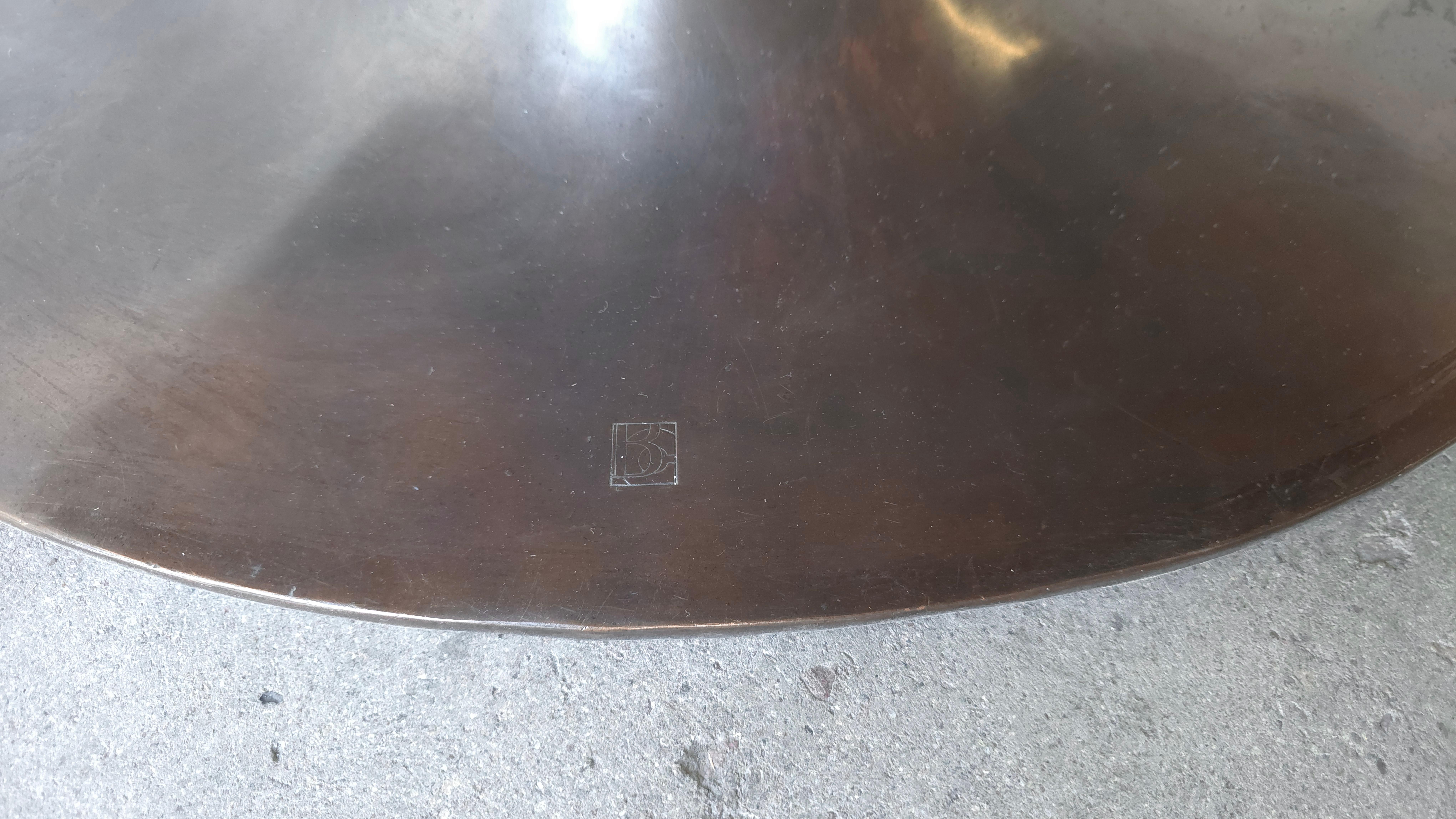 Bronze and Onyx Ellipse Dining Table by Blackman Cruz For Sale 4