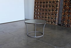 Bronze and Pebble Glass Side Table by Kipp Stewart for Terra, circa 1965