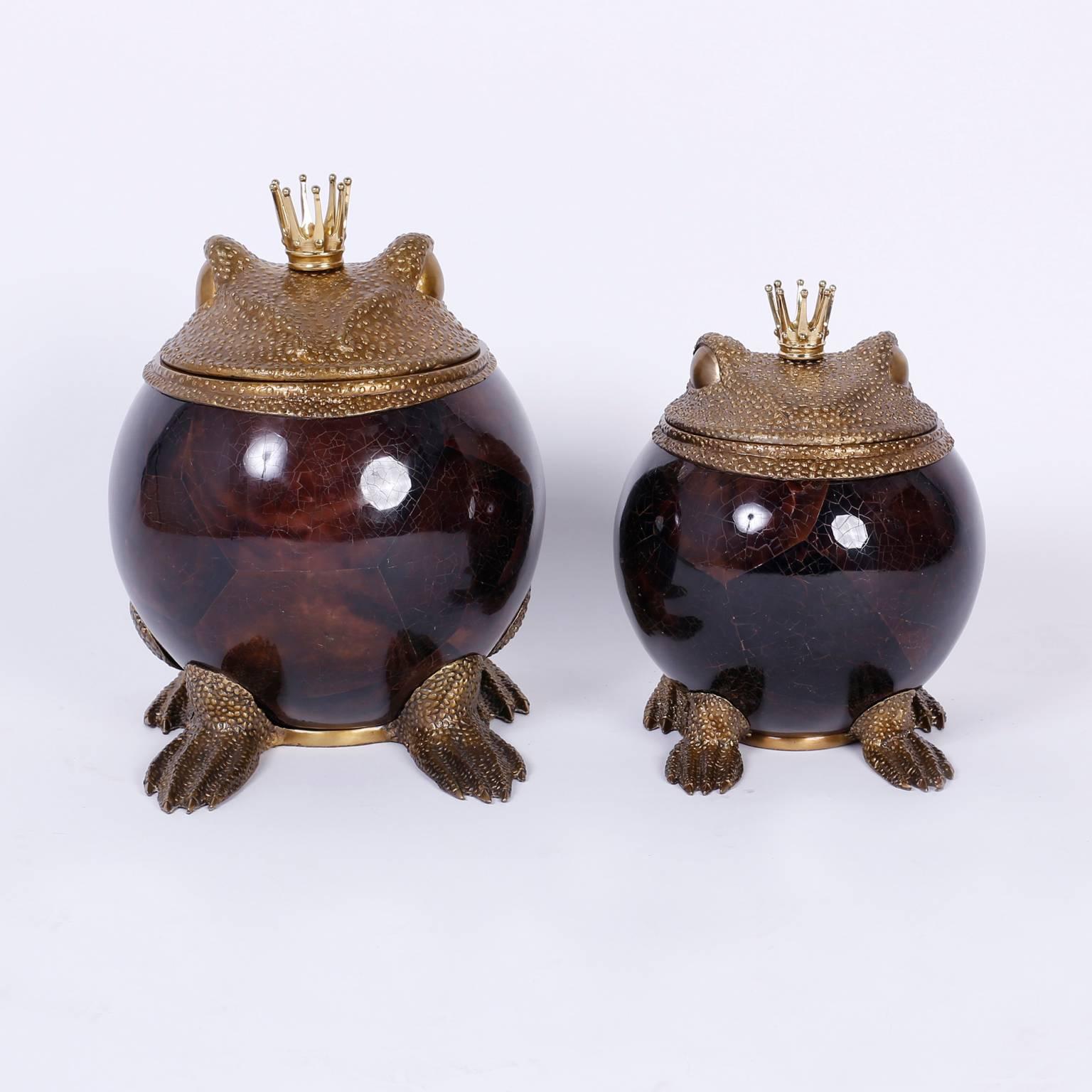 American Bronze and Penshell Frog Box