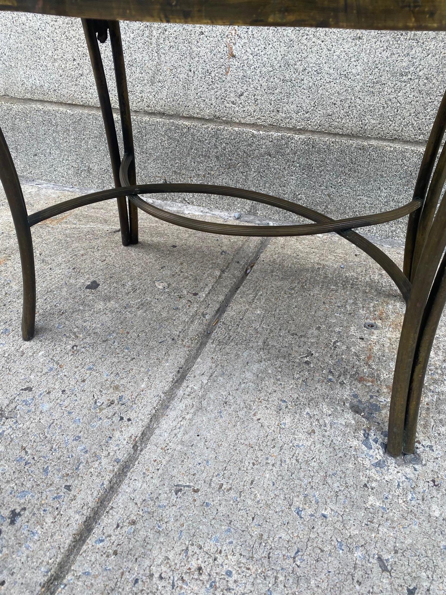 Bronze Table d'appoint Madame Pompadour en bronze et étain de Philip & Kelvin Laverne en vente
