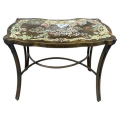 Bronze and Pewter "Madame Pompadour" Side Table by Philip & Kelvin Laverne