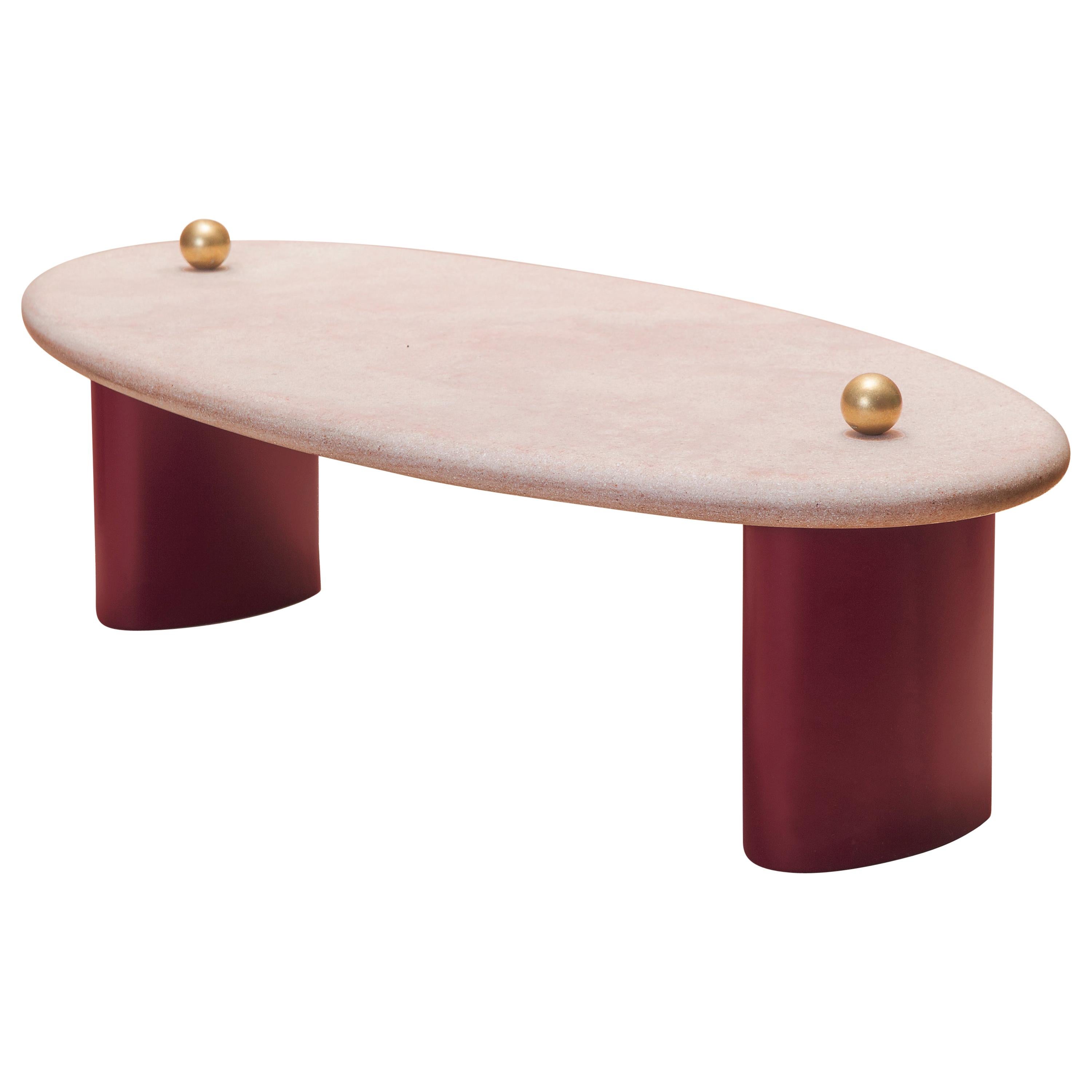 Bronze and Quartzite "Alcova" Table Tray, Ilaria Bianchi For Sale