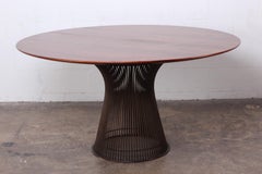 Bronze and Rosewood Dining Table by Warren Platner for Knoll
