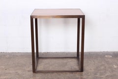 Bronze and Rosewood Pedestal/Table by Dunbar