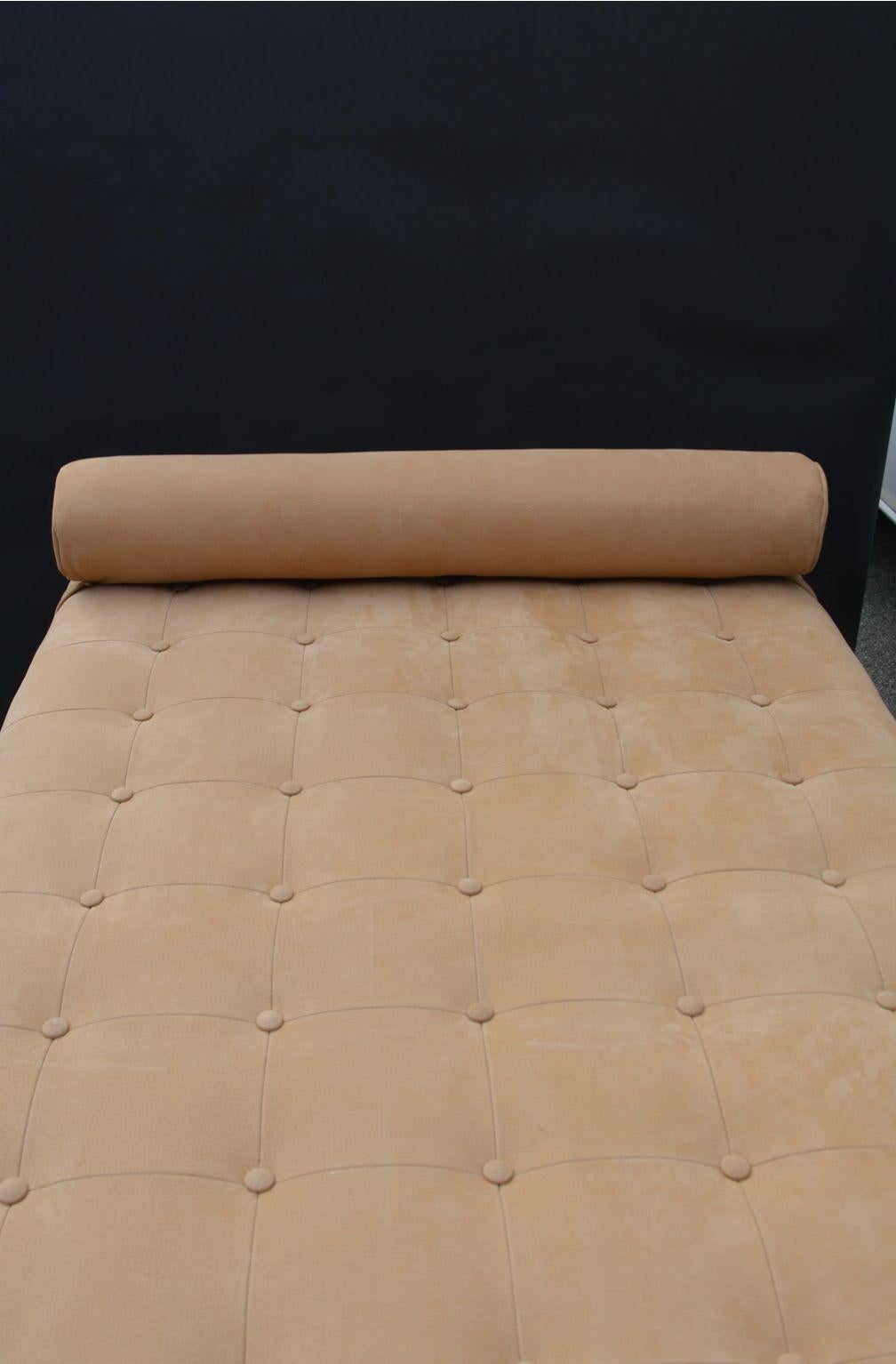 Bronze Lit de jour ou table basse en bronze et daim en vente