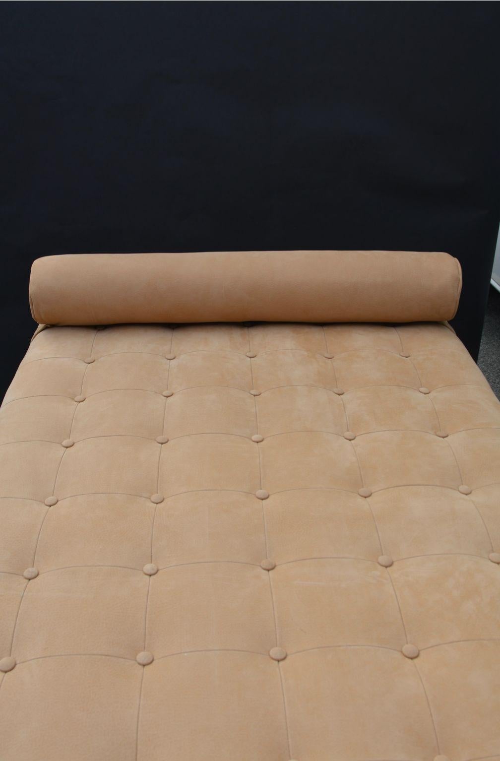 Upholstery Bronze and Suede Day Bed or Coffee Table For Sale