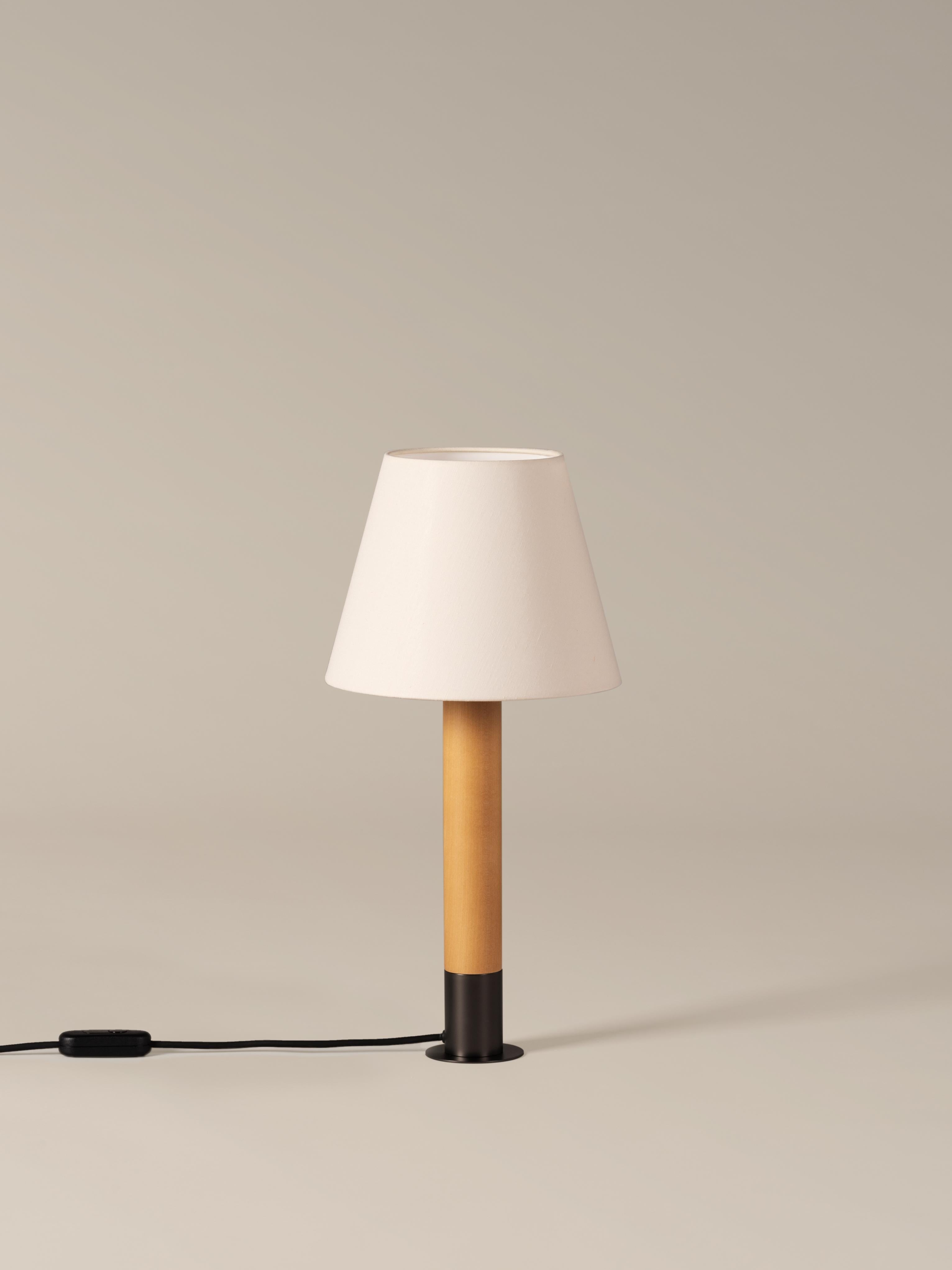 Modern Bronze and White Básica M1 Table Lamp by Santiago Roqueta, Santa & Cole For Sale