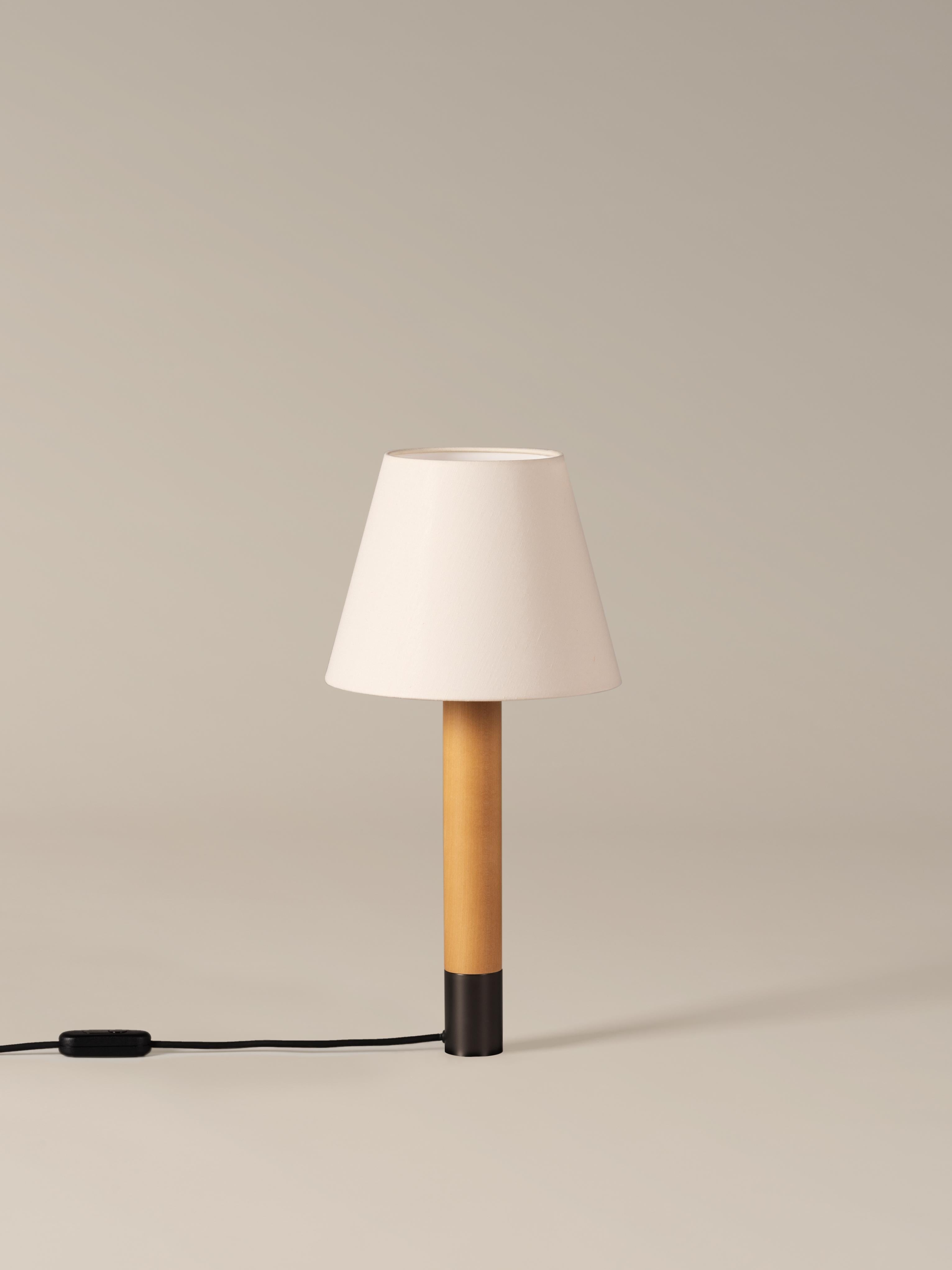Modern Bronze and White Básica M1 Table Lamp by Santiago Roqueta, Santa & Cole For Sale