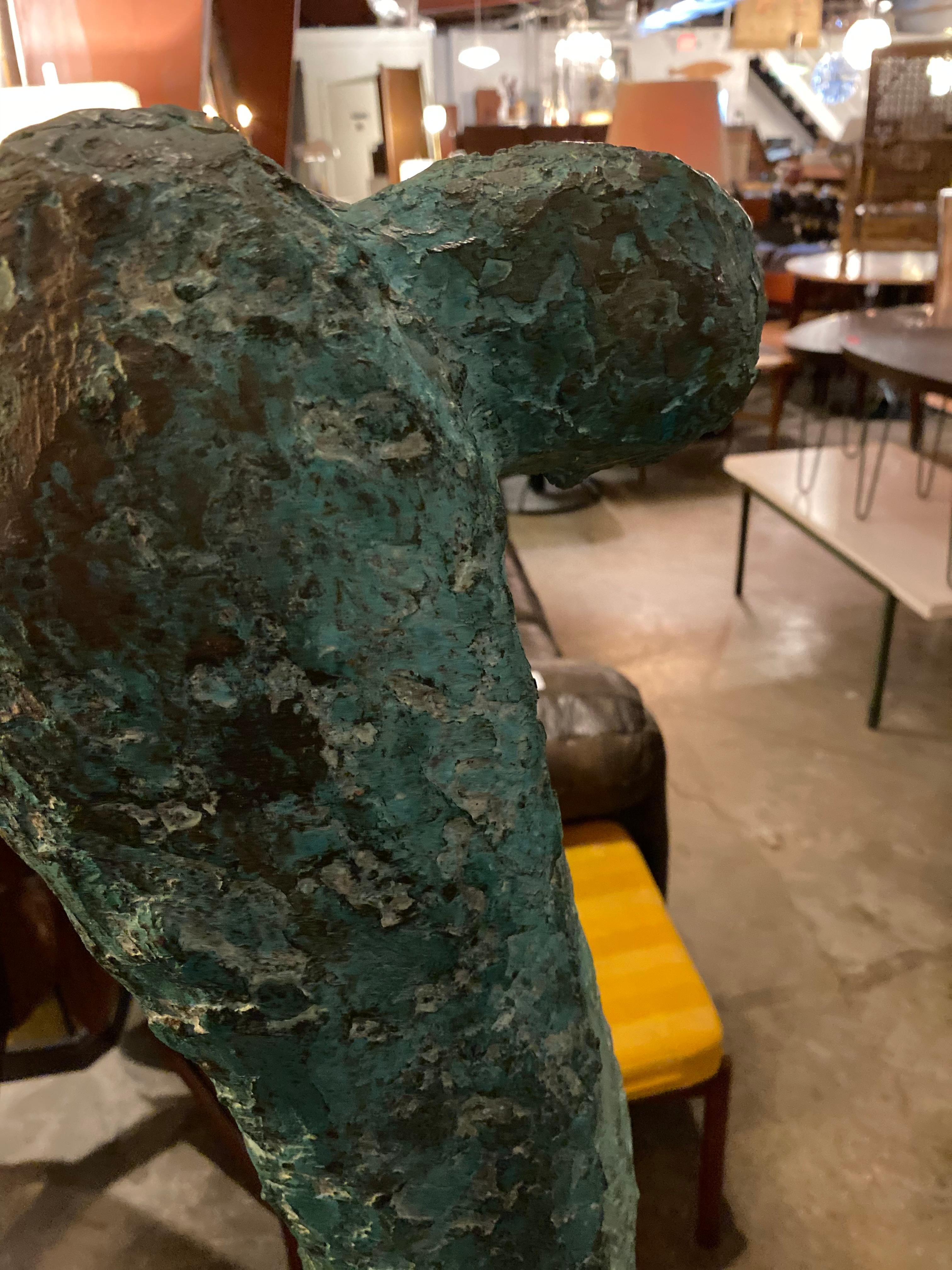 Mid-Century Modern Sculpture d'ange en bronze de l'artiste texane Betty Gerald en vente