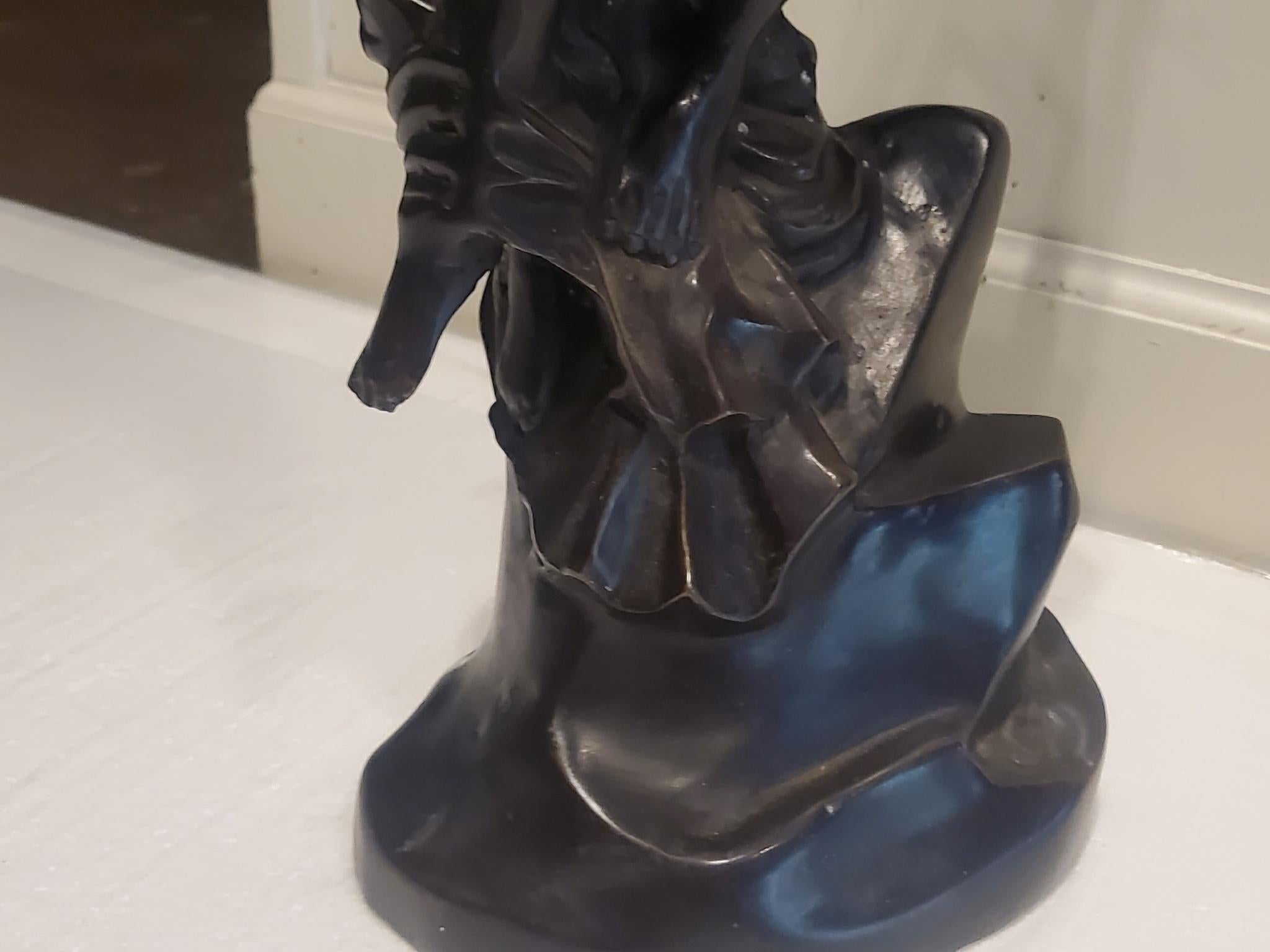 Early 20th Century Bronze Angel Sculpture For Sale