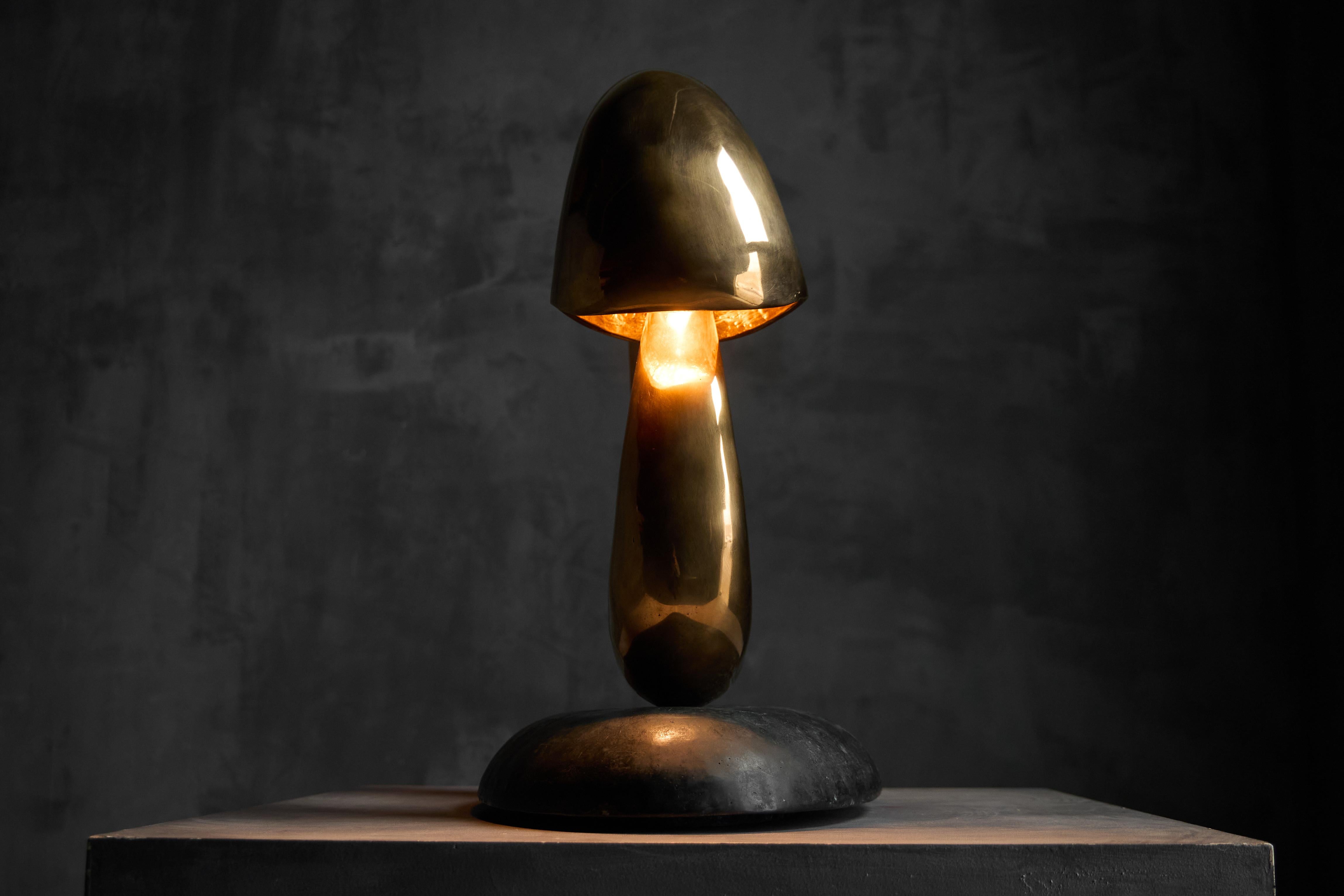 North American Bronze 'Angler' Lighting Sculpture by Carlo Lorenzetti, Netherlands, 2019 For Sale