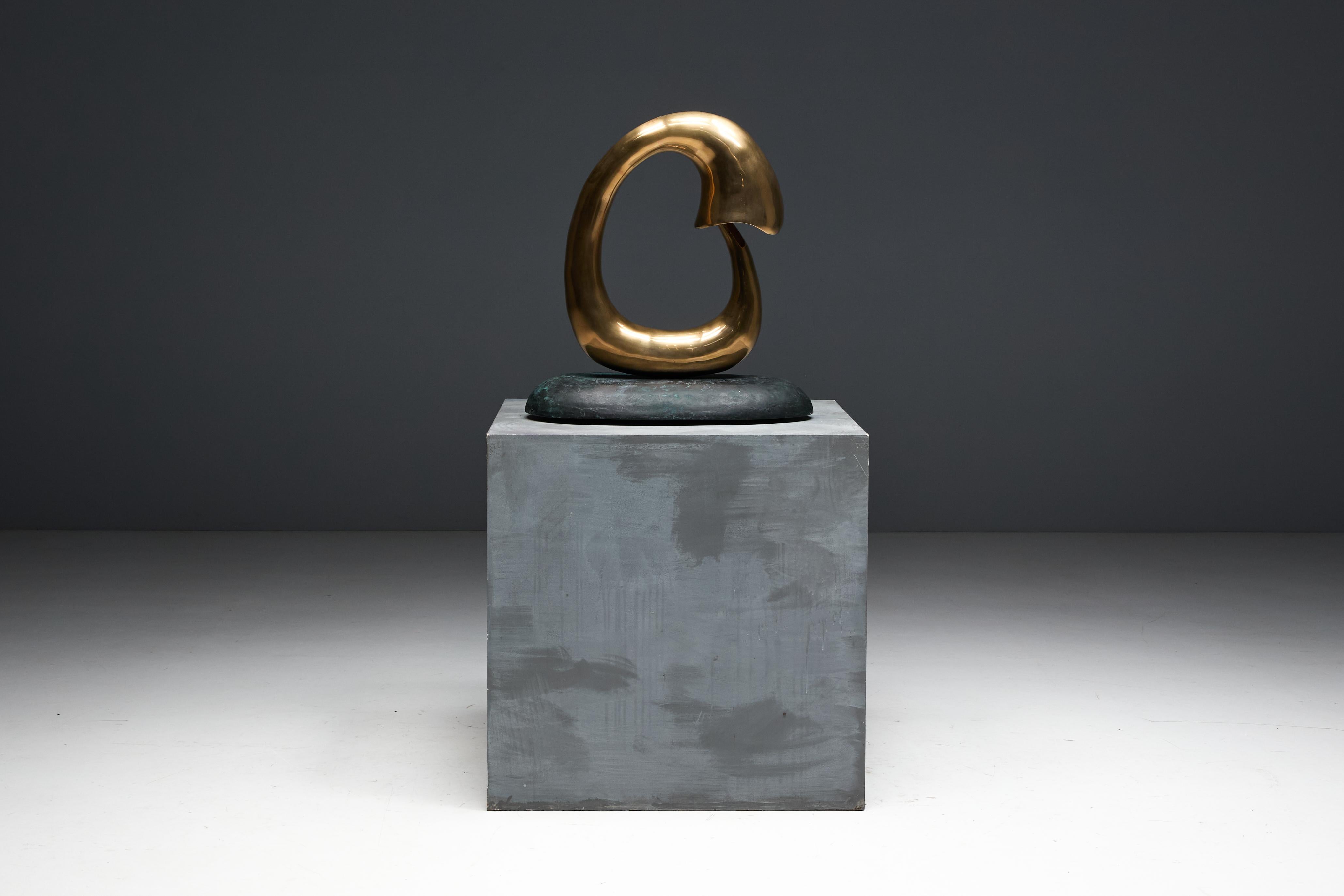 Bronze 'Angler' Lighting Sculpture by Carlo Lorenzetti, Netherlands, 2019 For Sale 1