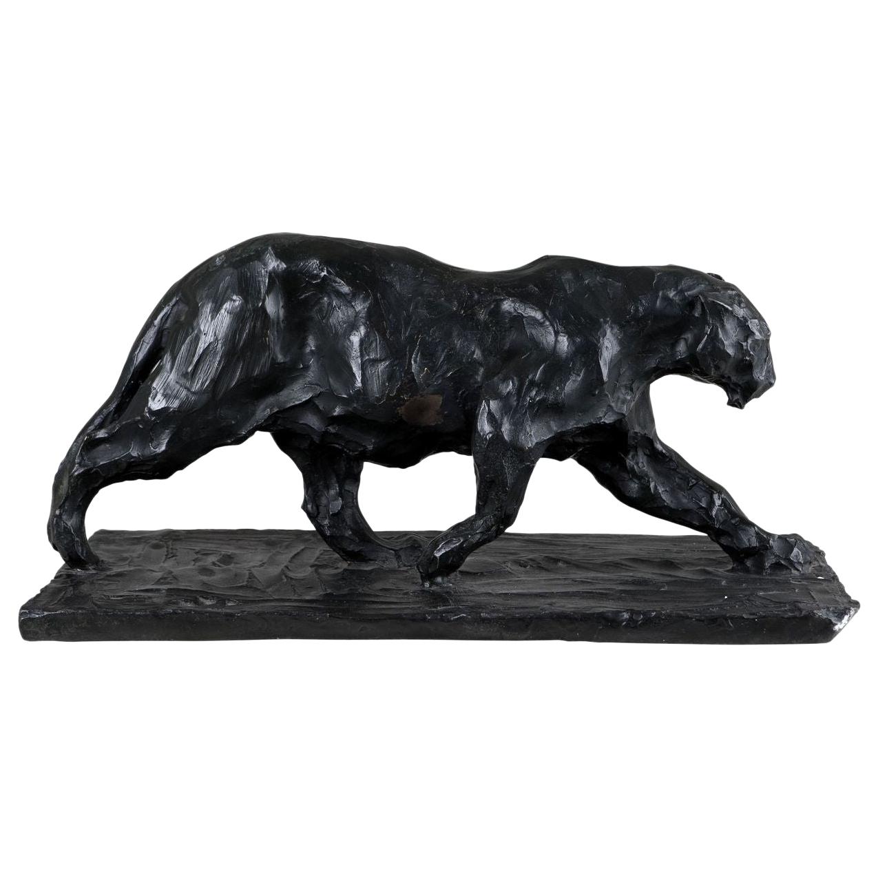Bronze Animal Sculpture Figure Panther Big Cat after Bugatti Art Deco Style  For Sale at 1stDibs | big cat sculpture, bronze bugatti, bugatti bronze  panther