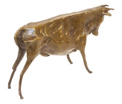 Bronze Animal Sculpture of a Bull, Model by Pablo Picasso .