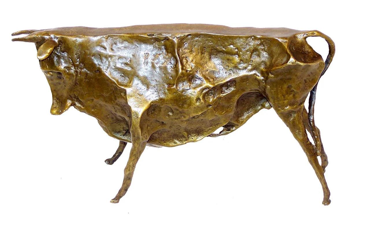 Modern Bronze Animal Sculpture of a Bull, Model by Pablo Picasso . For Sale
