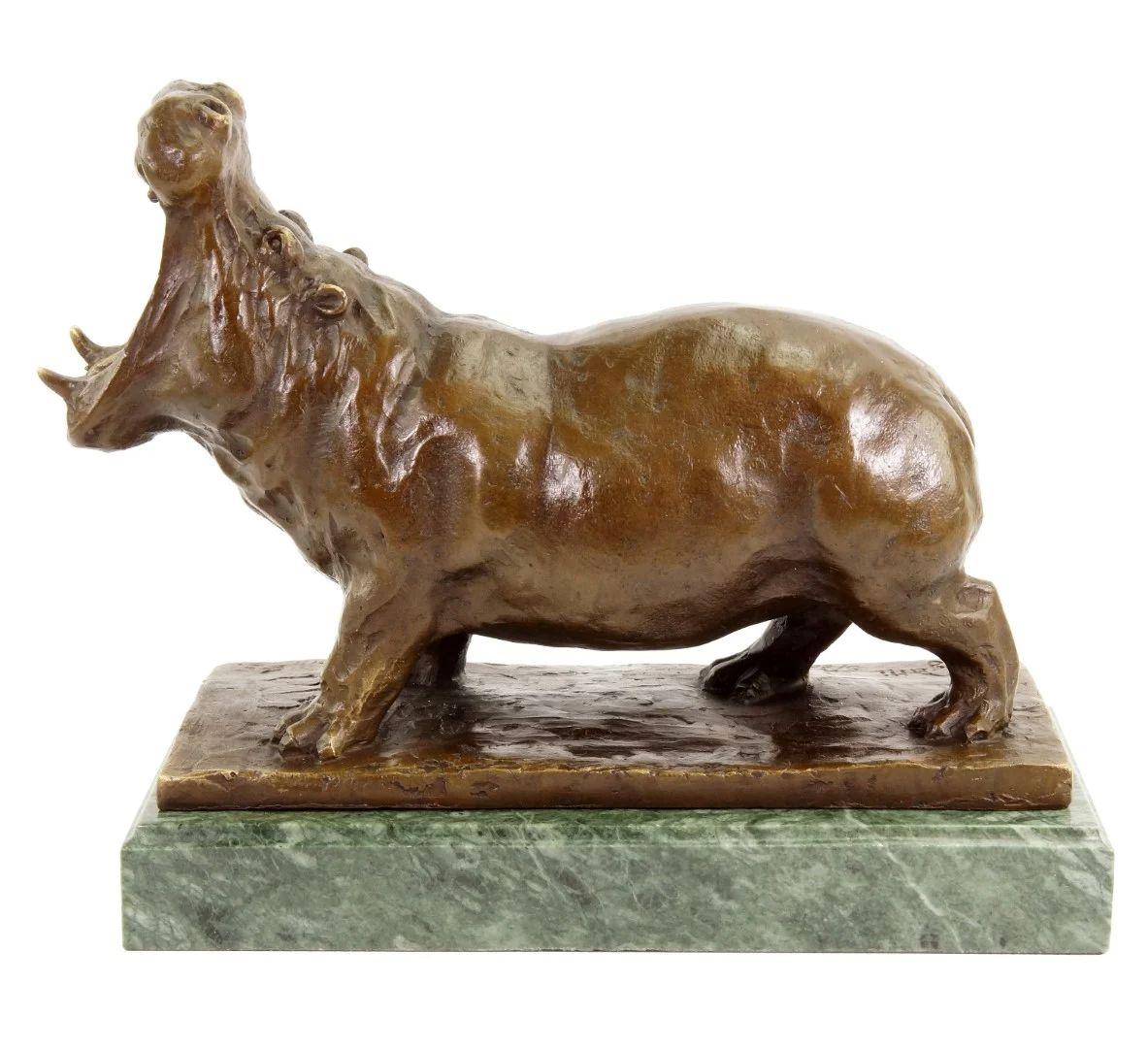 Patinato Statua animale in bronzo, ippopotamo nello stile di Rembrandt Bugatti Scultura in vendita