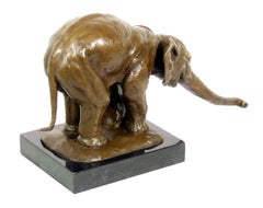 Bronze Animal Statue in the style of Rembrandt Bugatti Sculpture