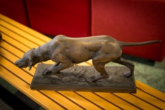 Bronzo animalier au chien 19eme