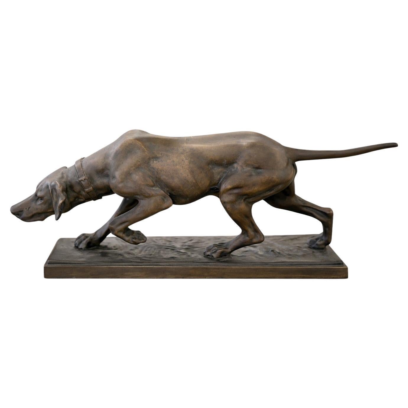 Dog Bronze Sculpture, 19th Century