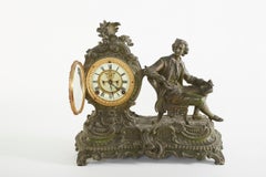 Bronze Ansonia "The Composer " Figural Mantel Clock