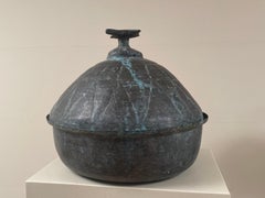 Bronze Antique Couscous Pot from Morocco