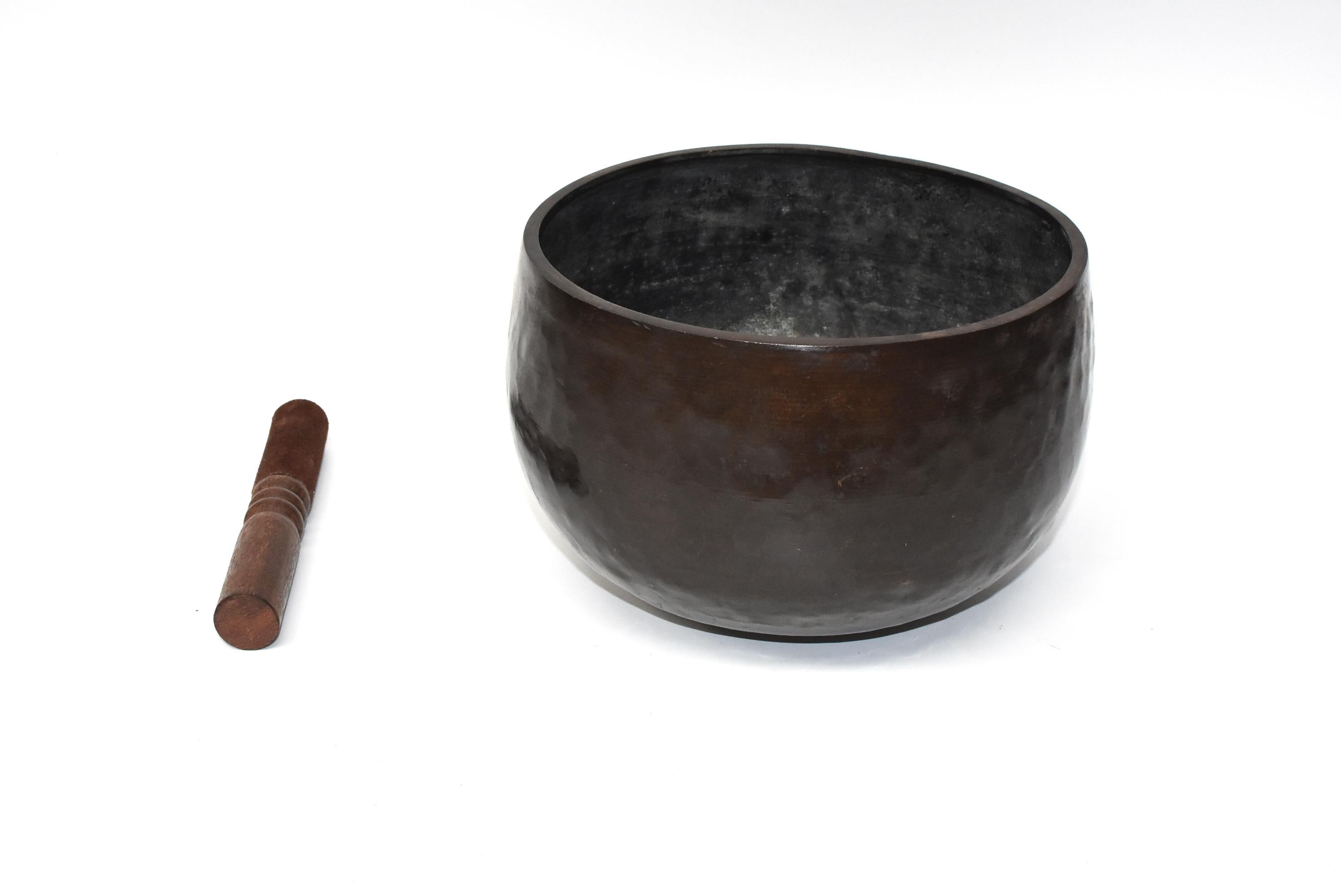 hammered bronze bowl