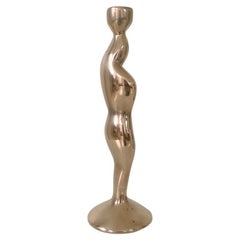 Bronze Antropomorphic Candlestick, circa 1970, France.