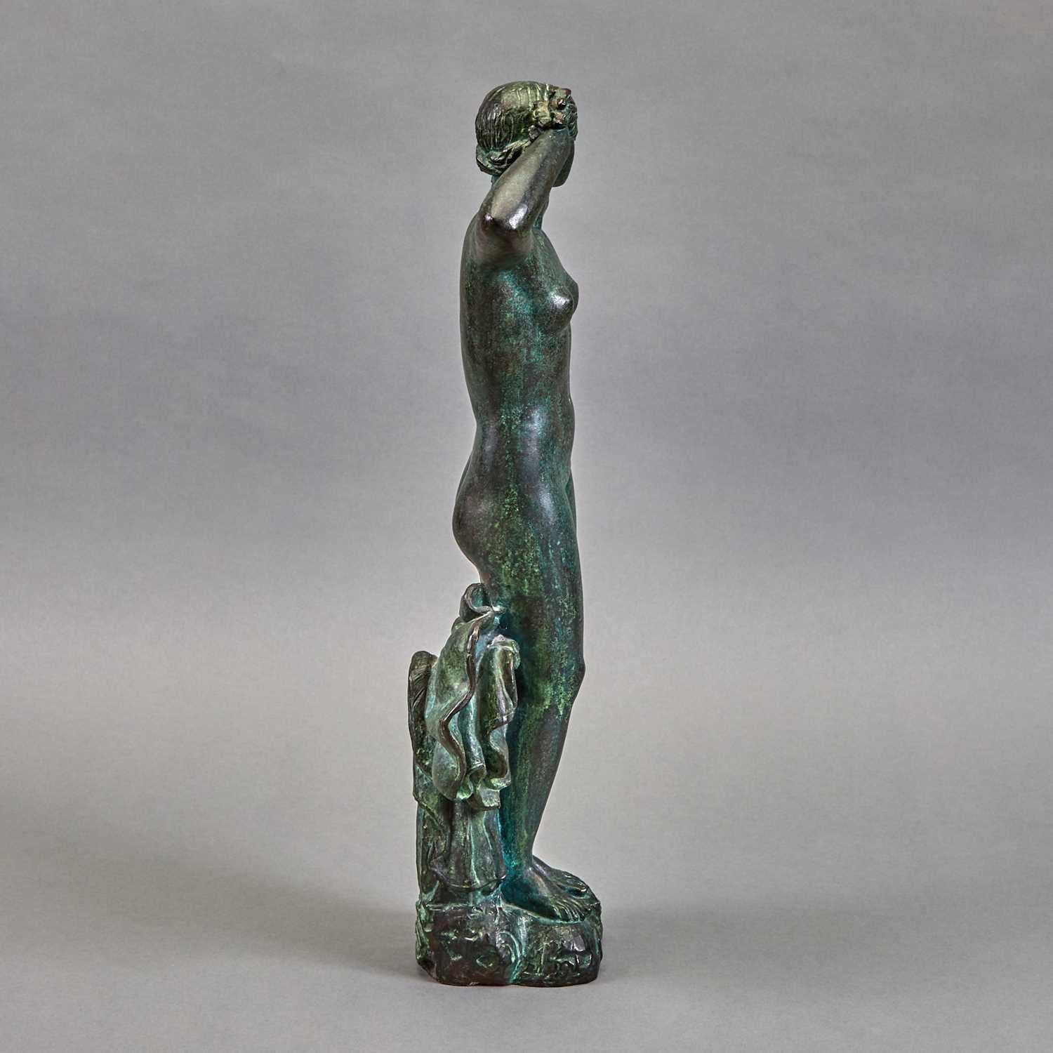 Bronze  ''Aphrodite''  Sculpture in Verdigris Patina by Gabriel Forestier  In Good Condition In Montreal, QC
