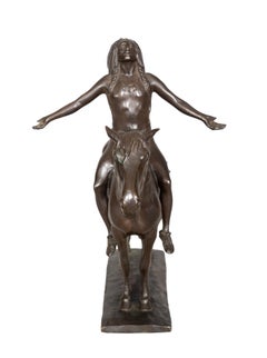 Bronze "Appell an den großen Geist" von Cyrus Edwin Dallin, Gorham Foundry