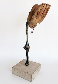 Escultura de bronce Arles del Río, "Esperando que las cosas caigan del cielo"