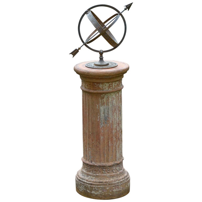 Bronze Armillary Sphere on Base at 1stDibs