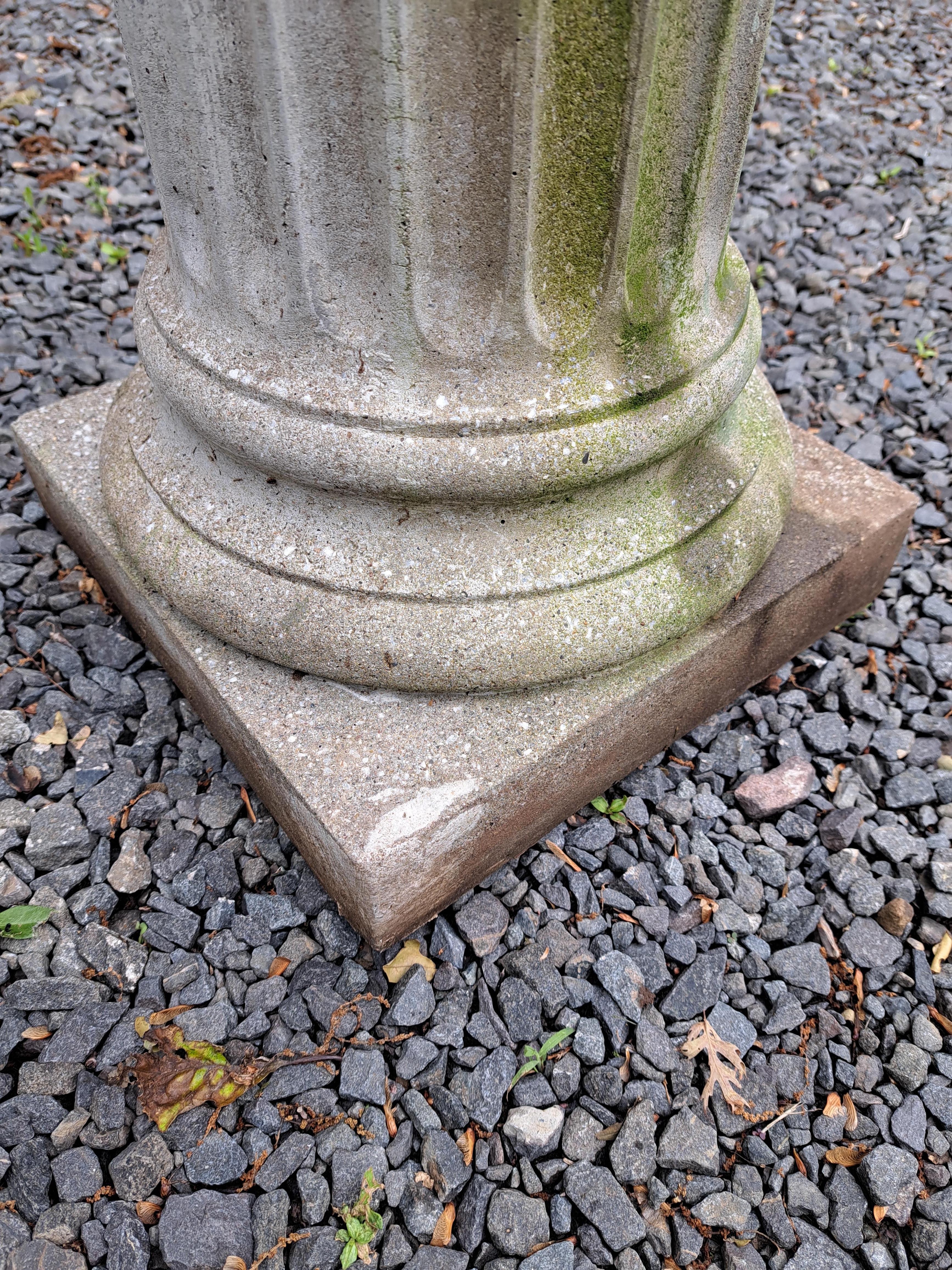 Bronze Armillary Sundial on Cast Stone Base For Sale 2