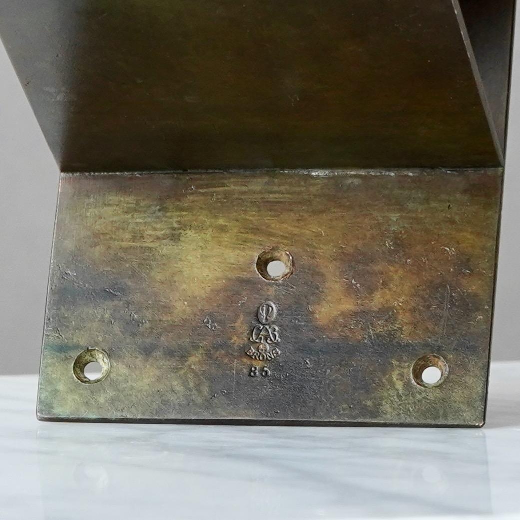 Bronze-Art déco-Buchstützen aus Bronze von GAB Guldsmedsaktiebolaget, Schweden, 1930er Jahre im Angebot 6