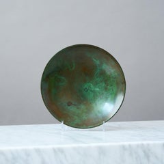 Bol Art déco en bronze par Sune Backstrom, Suède, années 1930