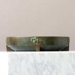 Bronze Art Deco Bowl w. Horses by GAB Guldsmedsaktiebolaget, Sweden, 1930s